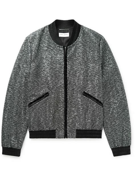 yves saint laurent tweed bomber|Saint Laurent teddy bomber.